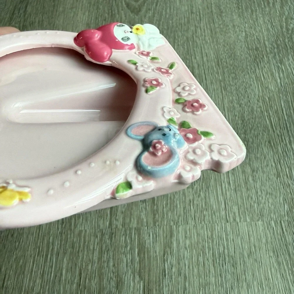 Vintage 1983 Sanrio My Melody Heart Picture Ceramic Photo Frame Japan Made RARE